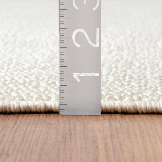 Solid Color Textured 246 Fringed Area Rug