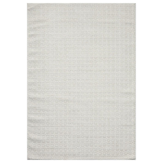 Solid 1267 Textured Cream Area Rug