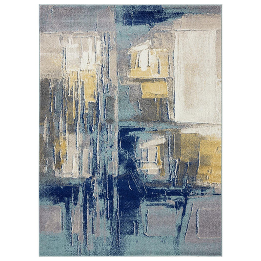 Artistic Abstract 8442 Blue Area Rug