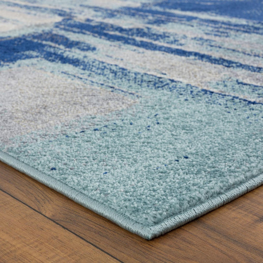 Artistic Abstract 8442 Blue Area Rug