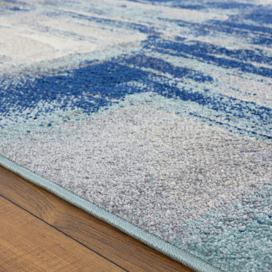 Artistic Abstract 8442 Blue Area Rug