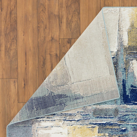 Artistic Abstract 8442 Blue Area Rug