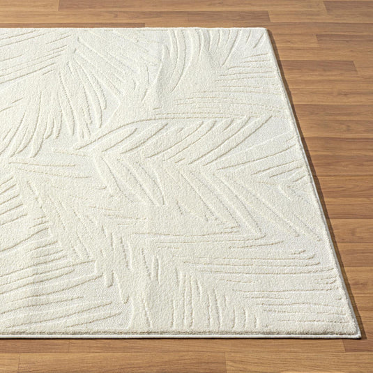 Palm Leaf Neutral Area Rug 5803