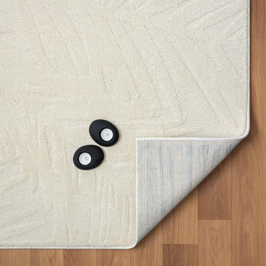 Palm Leaf Neutral Area Rug 5803