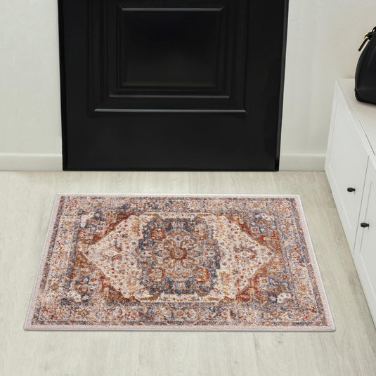 Luxe Weavers Moroccan Floral Multicolor Area Rug