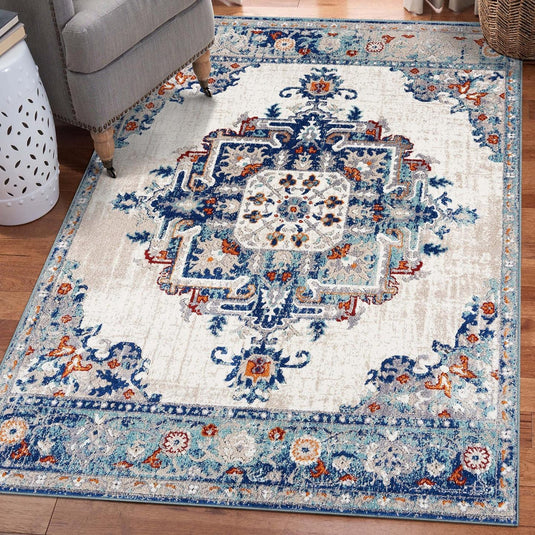 Floral Medallion Area Rug 8438