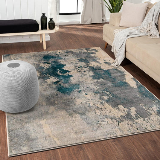 Modern 8028 Abstract Splatter Area Rug