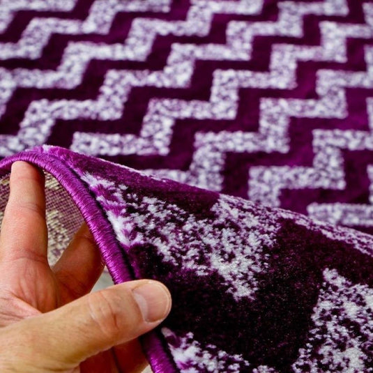 Chevron 3400 Turquoise Geometric Rug