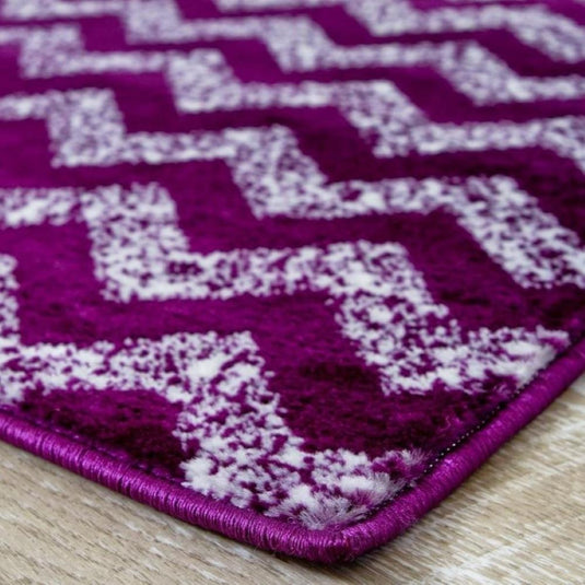 Chevron 3400 Turquoise Geometric Rug