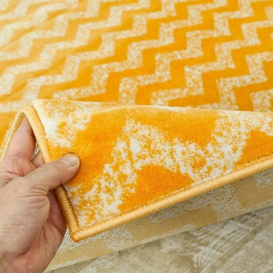 Yellow-Geometric-Rug