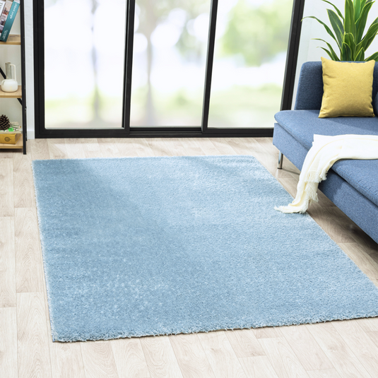 Luxe Weavers Solid Plush Shag Area Rug