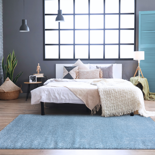 Luxe Weavers Solid Plush Shag Area Rug