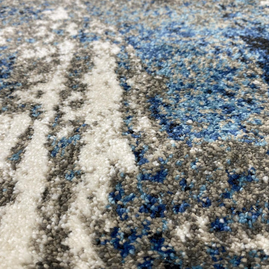 Modern Fringed Abstract 5675 Area Rug