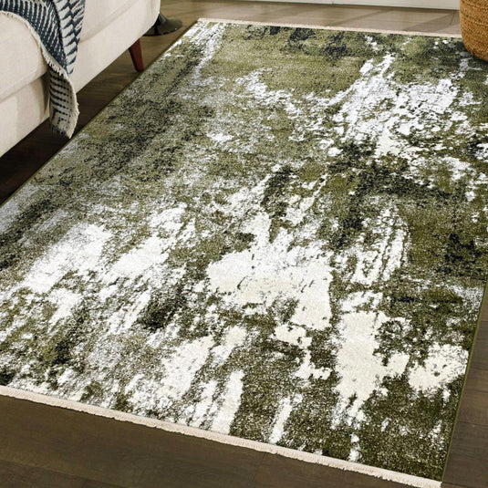 Modern Fringed Abstract 5675 Area Rug