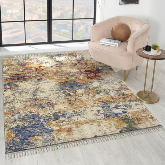 Otika 8682 Abstract Fringe Area Rug