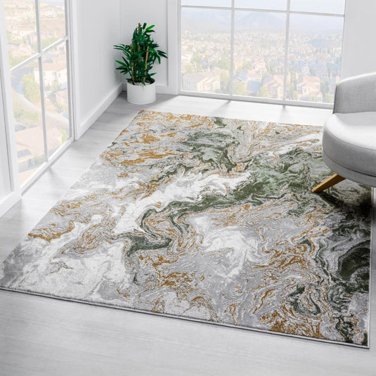 Marble Abstract 488 Area Rug