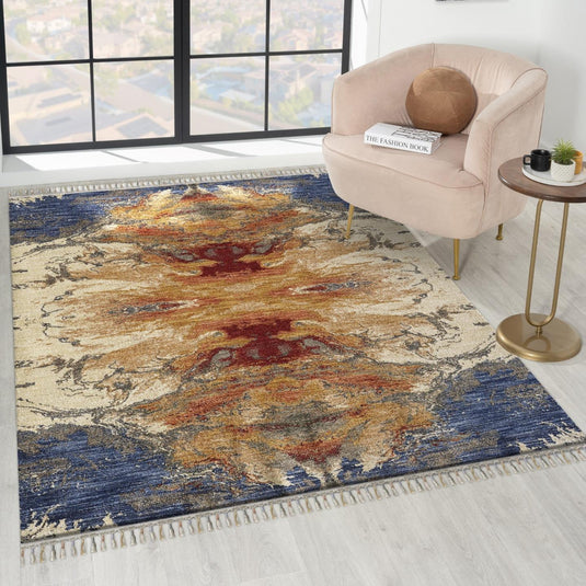 Blue-Abstract-Fringe-Rug
