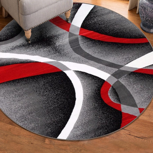 modern-gray-round-rug