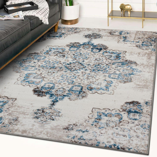 Vintage Floral 7730 Medallion Area Rug