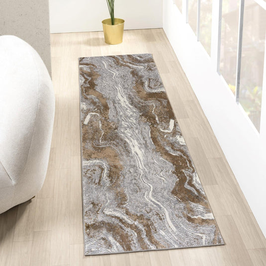 Marble Abstract Area Rug - Modern Area Rugs by Luxe Weavers®