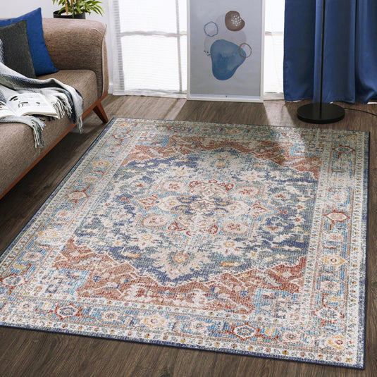 Floral 2129 Multicolor Medallion Area Rug