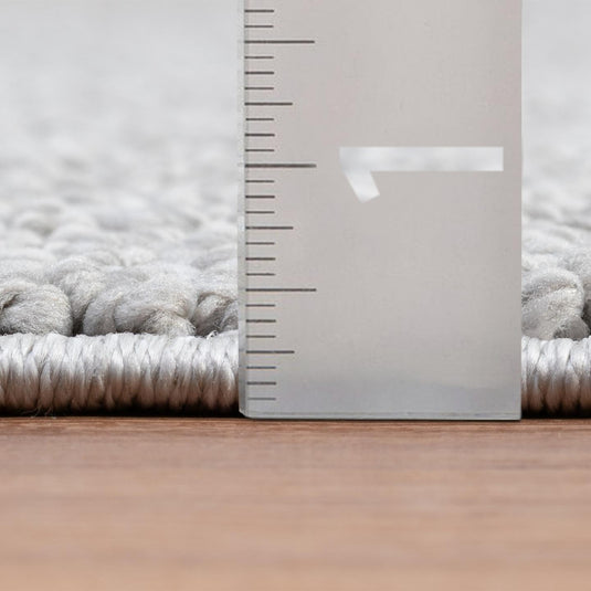 Solid Color Textured 246 Fringed Area Rug