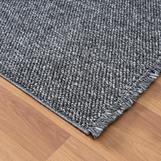Solid Color Textured 246 Fringed Area Rug