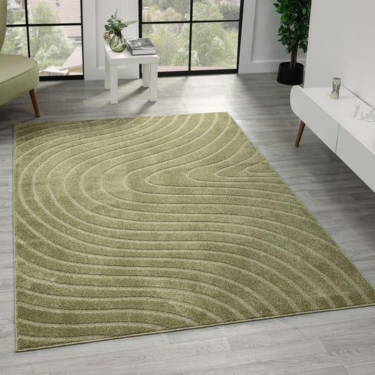 Luxe Weavers 5950 Modern Geometric Wave Area Rug
