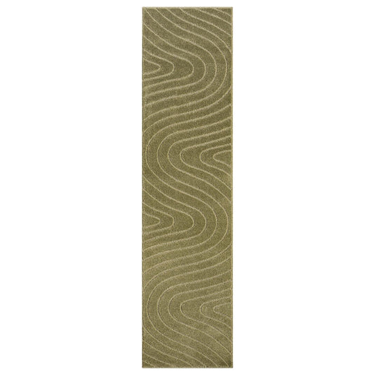 Luxe Weavers 5950 Modern Geometric Wave Area Rug