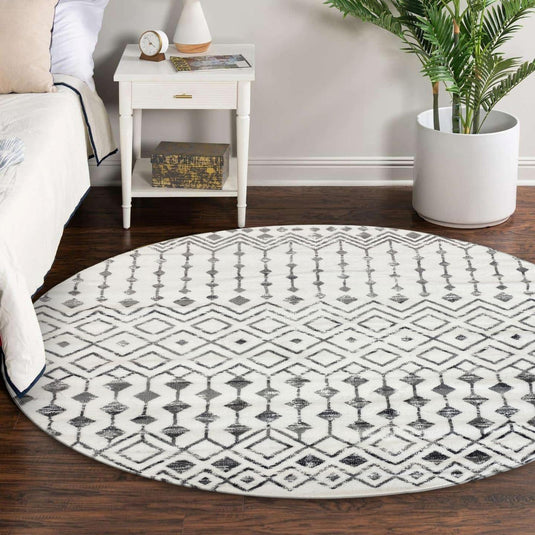 Magnolia Geometric Area Rug 7613