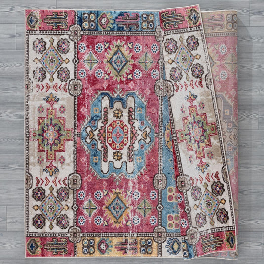 Moroccan Medallion 6905 Rainbow Area Rug