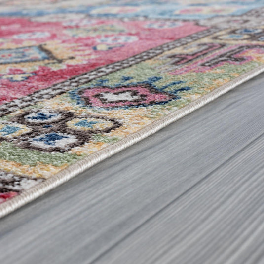 Moroccan Medallion 6905 Rainbow Area Rug