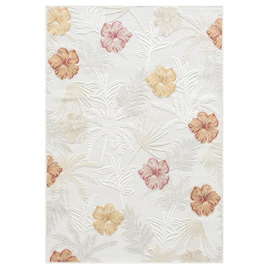 Tropical Palm Leaf 9435 Floral Area Rug