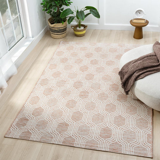 Moroccan 9767 Geometric Trellis Outdoor Area Rug