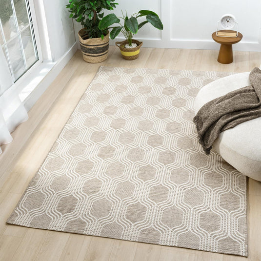 Moroccan 9767 Geometric Trellis Outdoor Area Rug