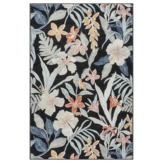 Tropical Leaf 9424 Floral Area Rug
