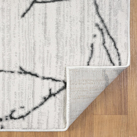 Modern 372 Abstract Branches Area Rug