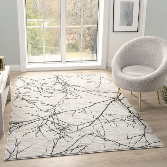 Modern 372 Abstract Branches Area Rug