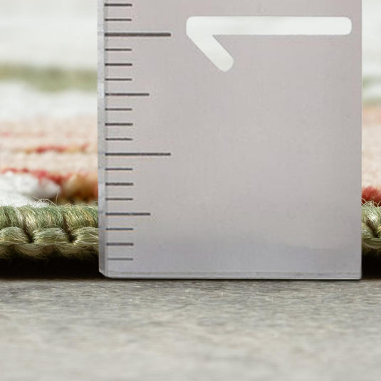 Tropical Palm Leaf 9435 Floral Area Rug