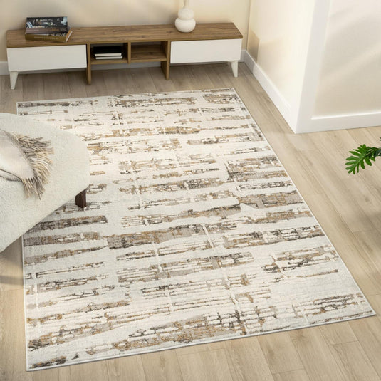 Modern Neutral 3740 Abstract Area Rug