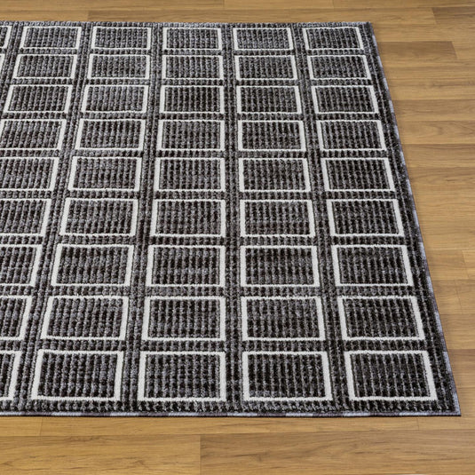 Modern 2933 Geometric Grid Area Rug