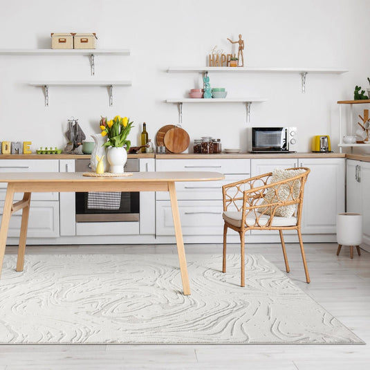 Abstract 6647 Marble Swirl Area Rug