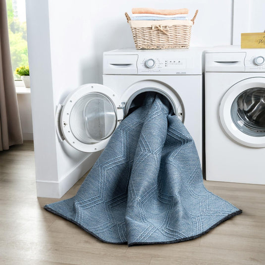 Modern Farmhouse 1942 Diamond Pattern Washable Area Rug