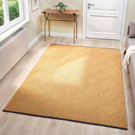 Modern Farmhouse 1942 Diamond Pattern Washable Area Rug