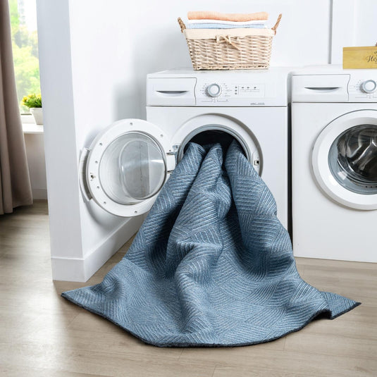 Modern Checkered 1956 Non-Slip Washable Area Rug