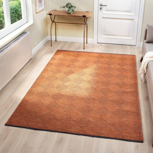Modern Checkered 1956 Non-Slip Washable Area Rug