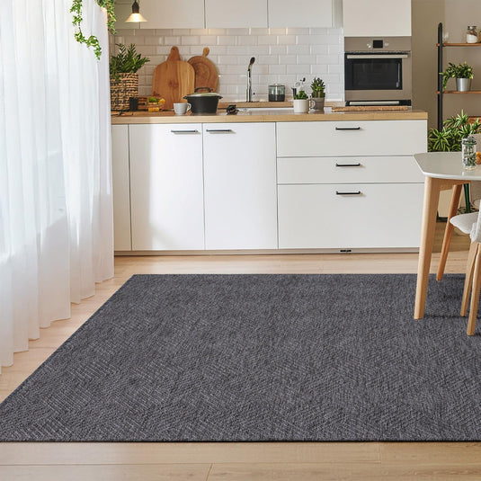 Modern Checkered 1956 Non-Slip Washable Area Rug