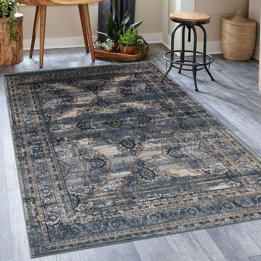 Vintage Oriental Medallion 2537 Area Rug