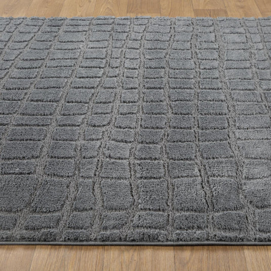 Modern Abstract Checkered 1375 Area Rug