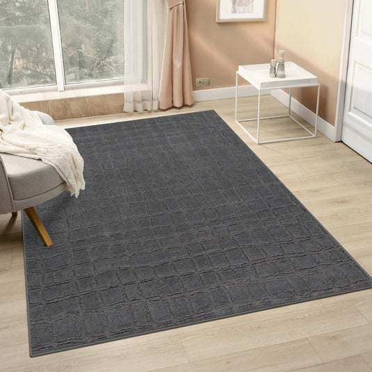 Modern Abstract Checkered 1375 Area Rug